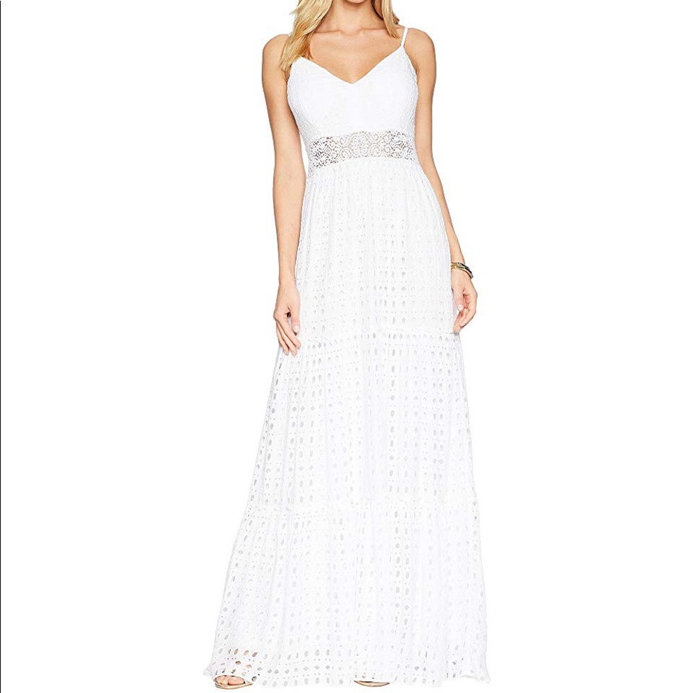 Lilly Pulitzer white Melody Maxi XS
